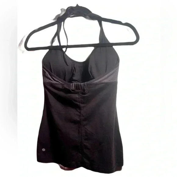 Lululemon Namaste grey black casual stylish run trendy athletic yoga tank top  6 - Picture 3 of 4